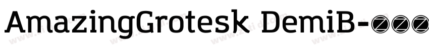 AmazingGrotesk DemiB字体转换